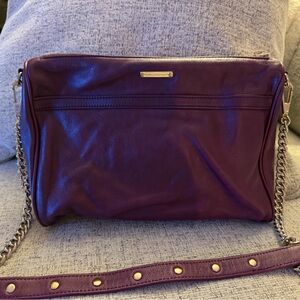 Rebecca Minkoff Deep Purple MAC Crossbody Bag 81/2x111/2